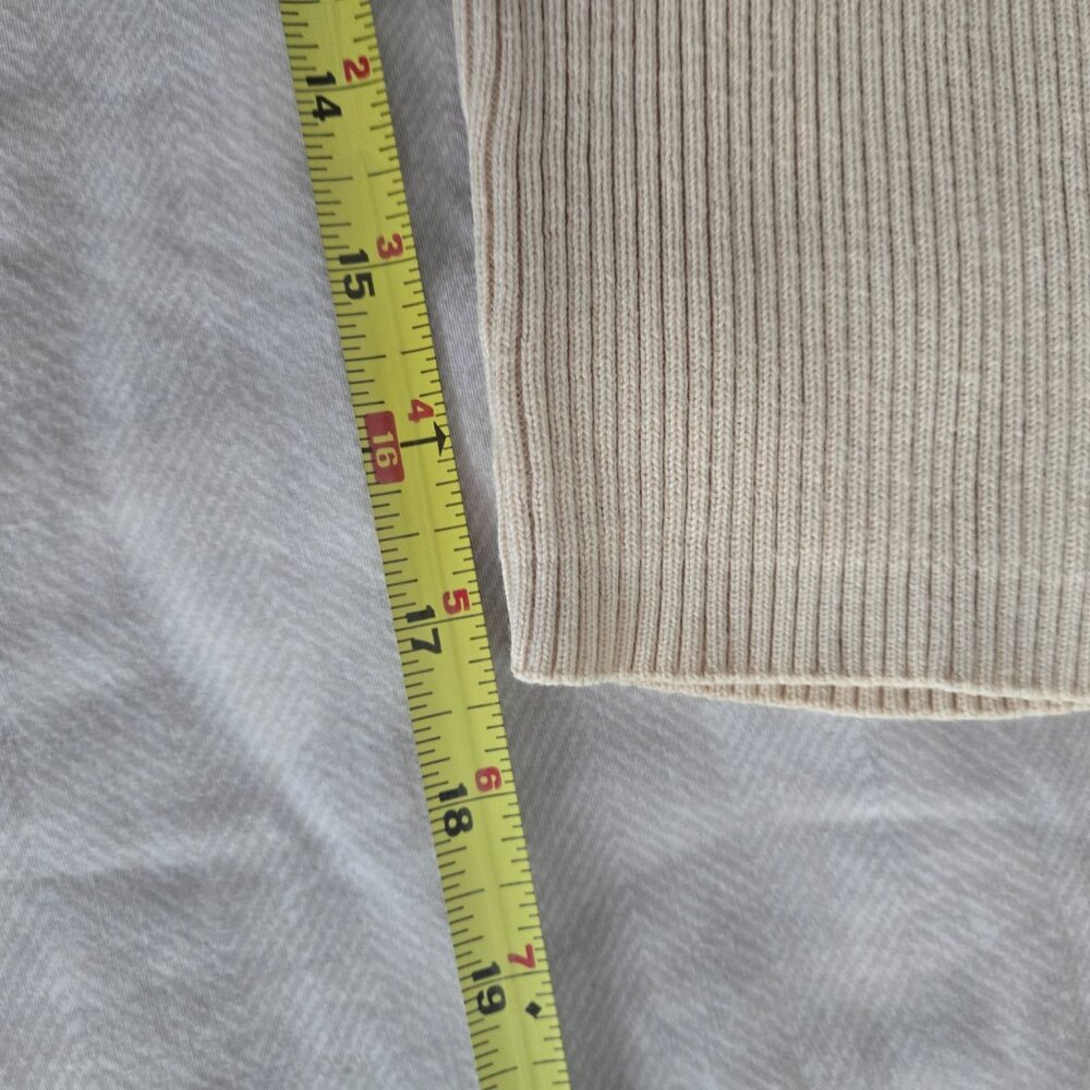 Polo by Ralph Lauren Cream Ribbed Henley Top - Picture 5 of 6